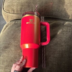 40oz Red Bow Stanley Sparkly